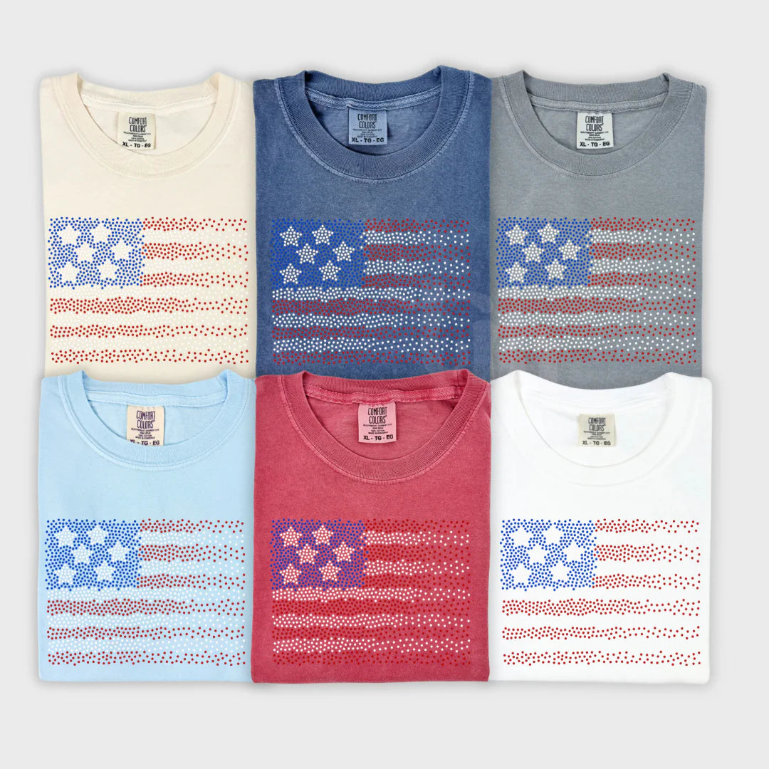 Red, White & Blue -- Spangle Scattered Flag