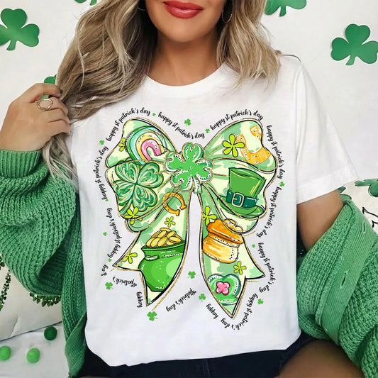 St. Patrick's Day 2026 -- Water Color Bow