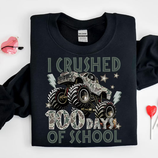 100 Days of School -- Crushed 100 Days Camo Truck