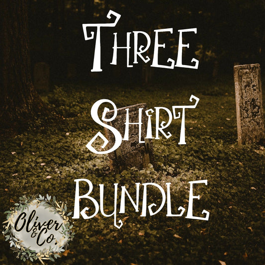 3 Halloween Shirt Bundle