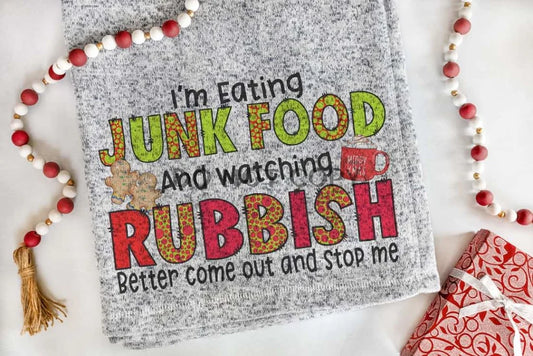 Eating Junk Good & Watching Rubbish Blanket