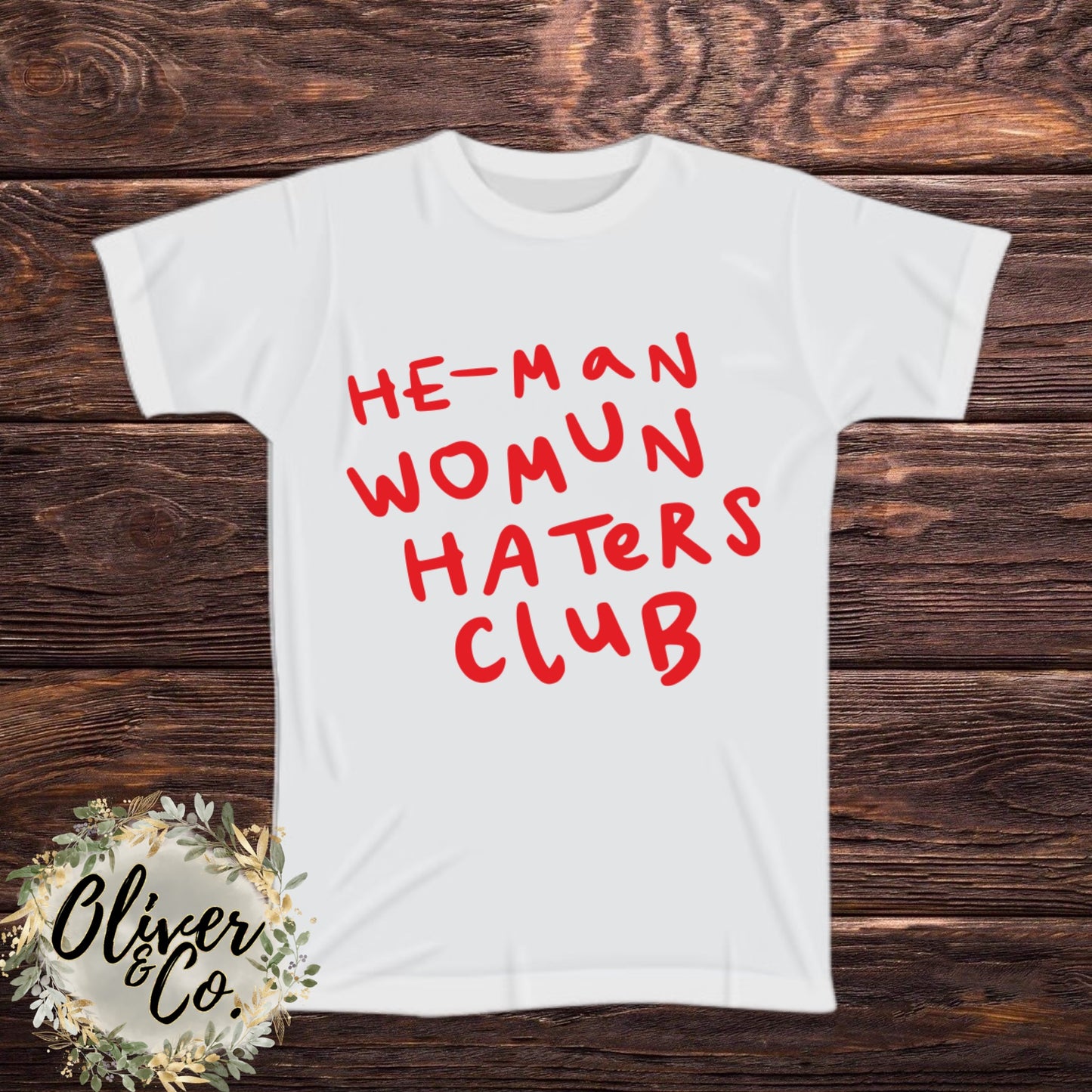 The Little Rascals -- He-Man Womun Haters Club (White Shirt, Red Letters)