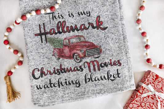 Hallmark Christmas Movie (Red Truck) Blanket