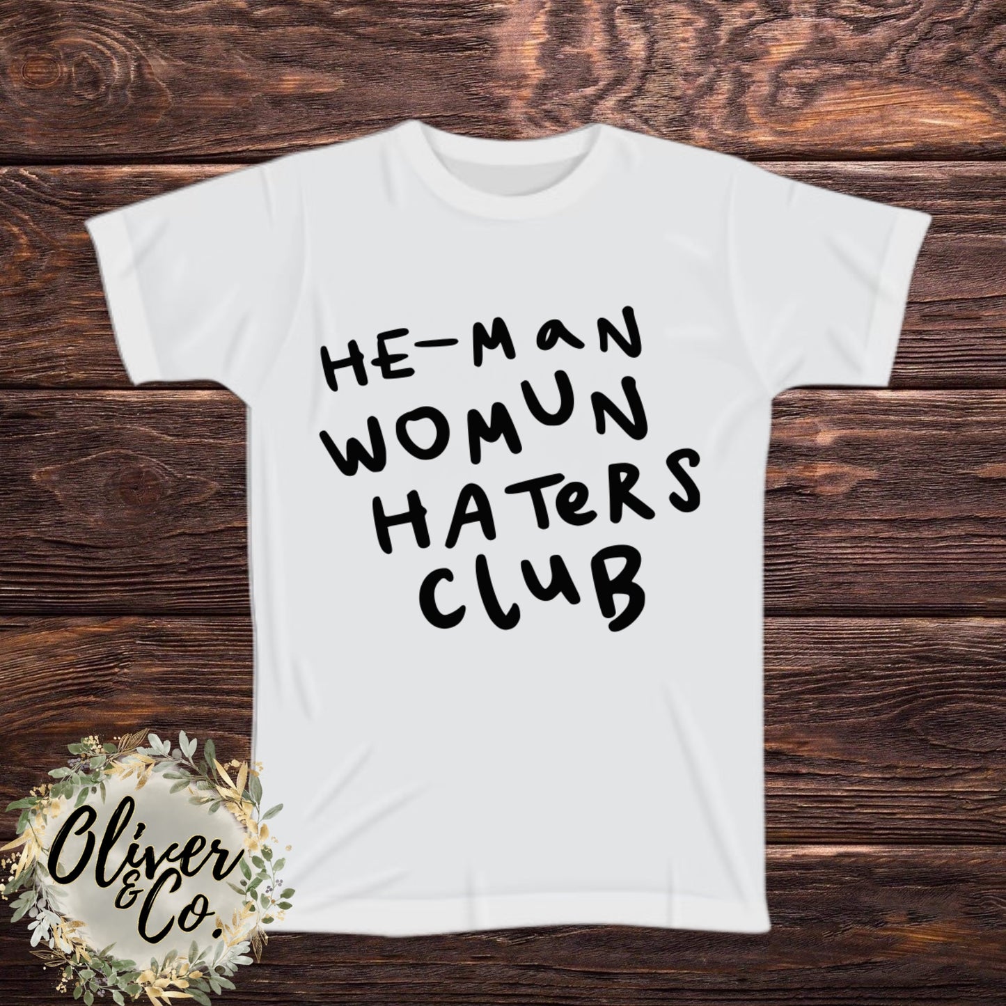 The Little Rascals -- He-Man Womun Haters Club (White Shirt, Black Letters)