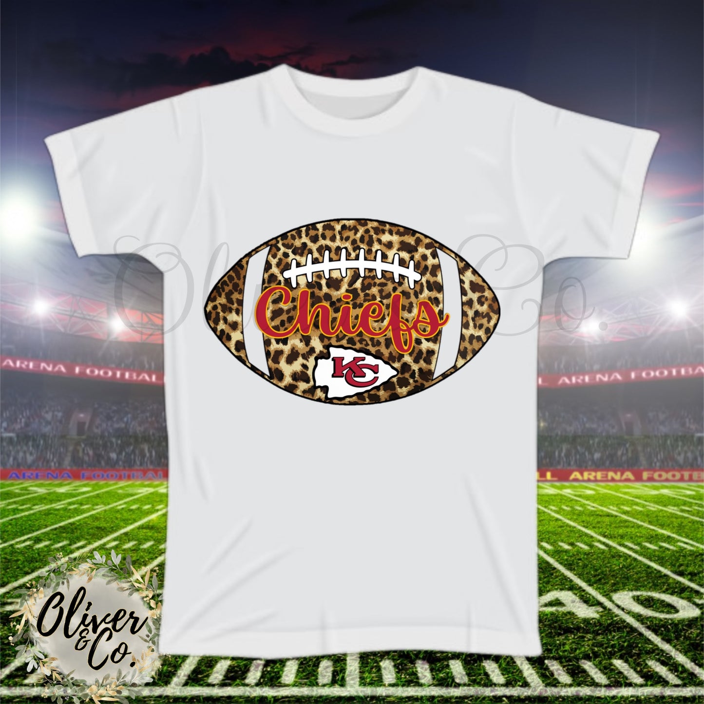 Chiefs Leopard Football