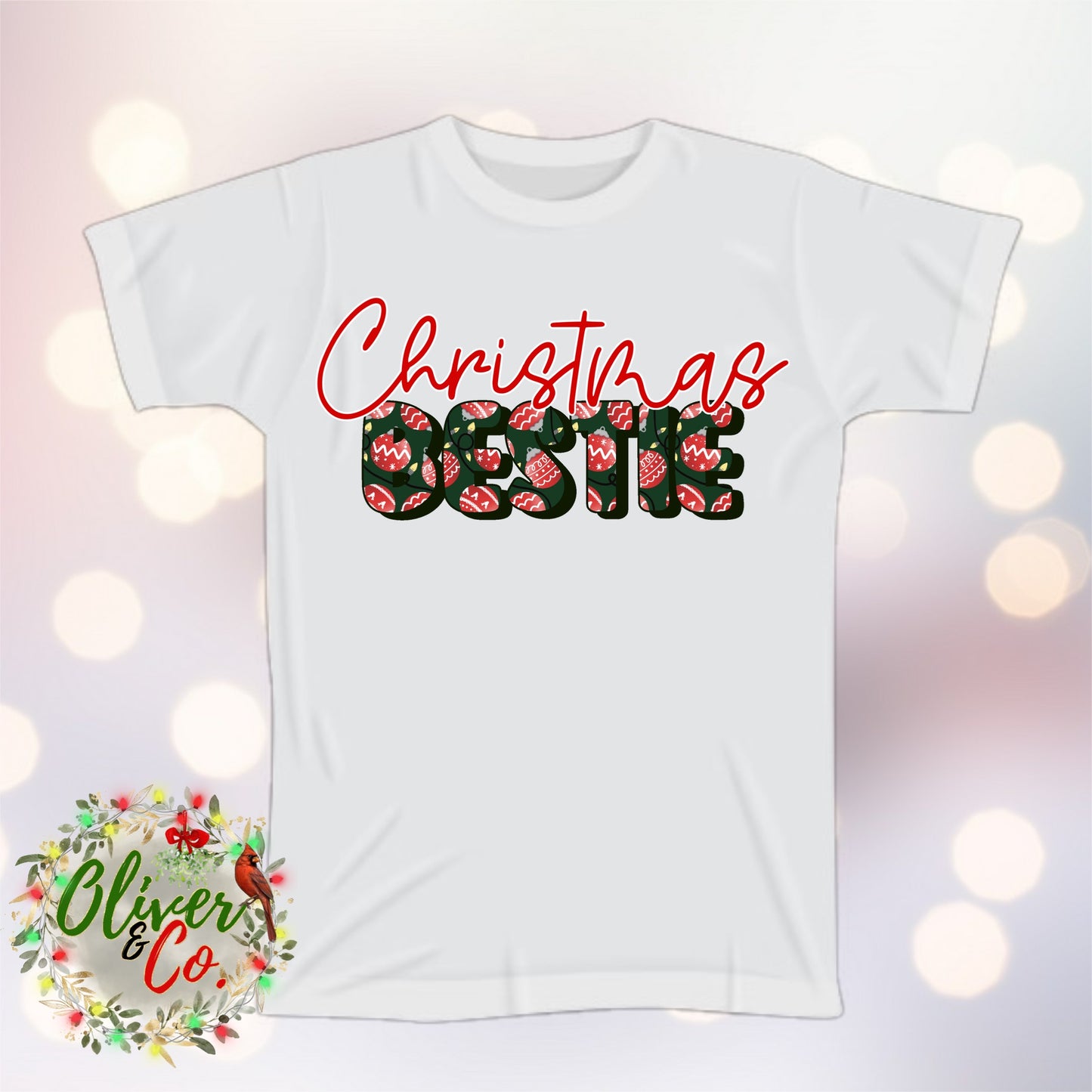 Dreaming of a Two & Moon Christmas -- Red Christmas Bestie