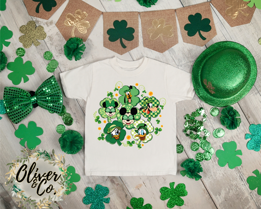 Lucky Mouse -- Mick & Friends Shamrock Plaid
