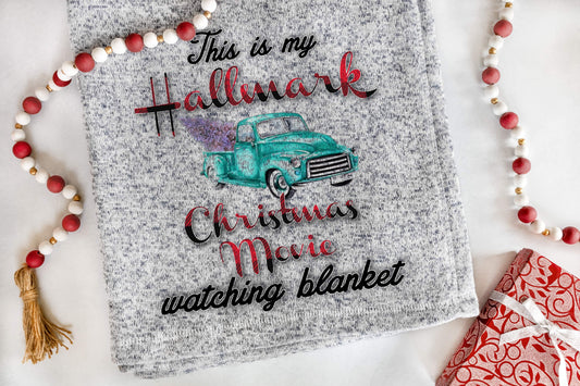 Hallmark Christmas Movie (Blue Truck) Blanket