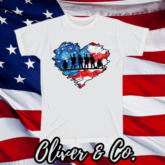 Sound The Alarm -- Heart American Flag